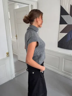Linua vest med turtleneck - Grå