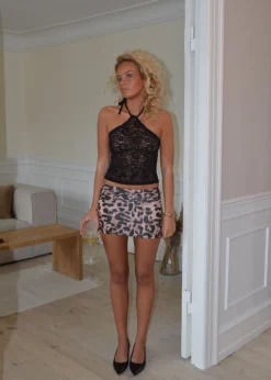 Lissa mininederdel - Leopard