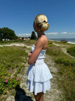 Lissy smockkjole - Hvid broderi