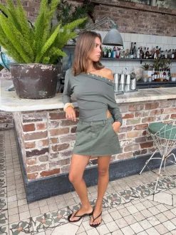 Lorenza cargonederdel - Grøn