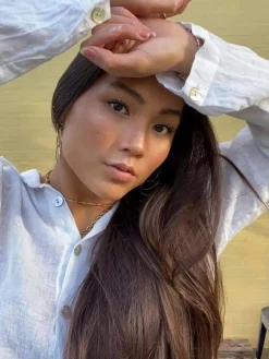 Lovisa hørskjorte - Hvid