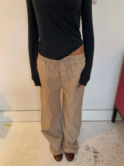 Lucille bukser med snørelukning - Beige