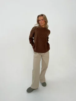 Lucille bukser med snørelukning - Beige