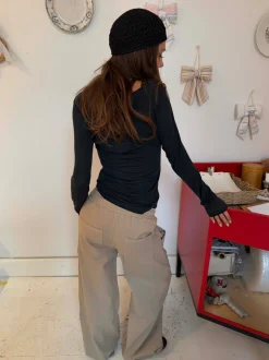 Lucille bukser med snørelukning - Beige