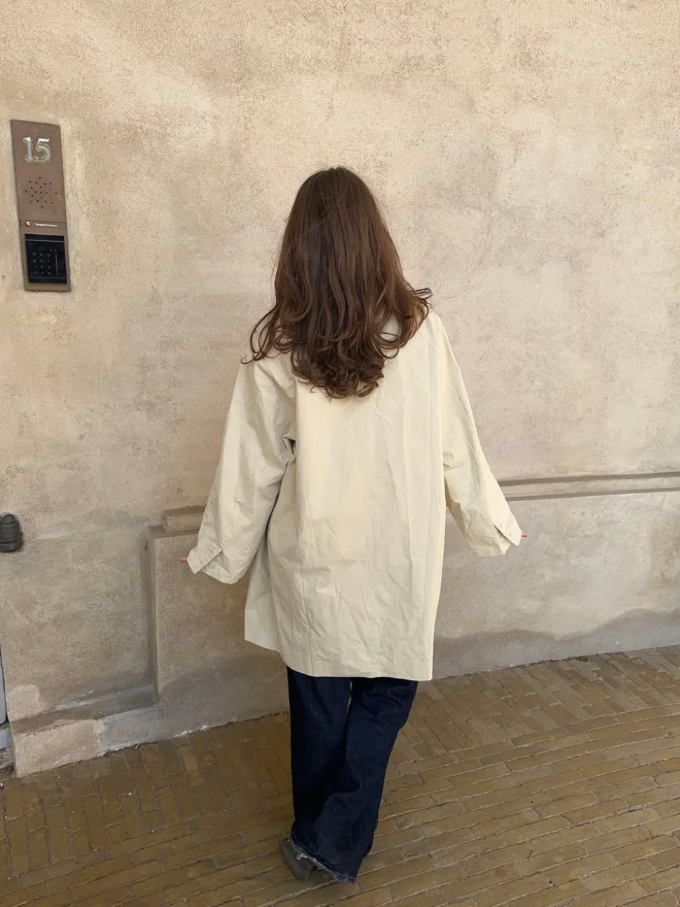 Lunaria frakke - Lys beige