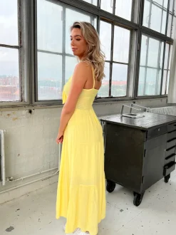 Lydia kjole - Gul