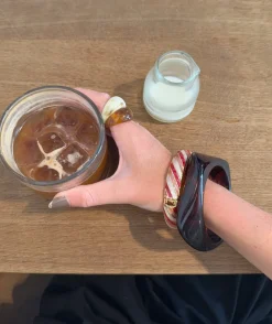 Lykke chunky armbånd - Brun