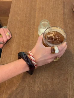 Lykke chunky armbånd - Brun