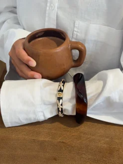Lykke chunky armbånd - Brun