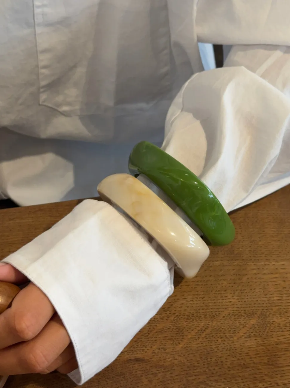 Lykke chunky armbånd - Grøn
