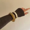 Lykke chunky armbånd - Honningfarvet