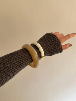 Lykke chunky armbånd - Honningfarvet
