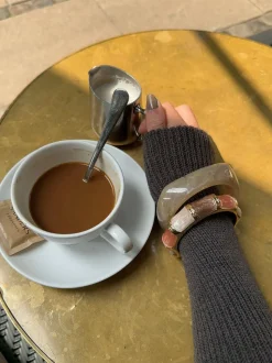 Lykke chunky armbånd - Honningfarvet