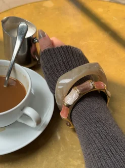 Lykke chunky armbånd - Honningfarvet