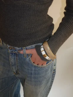 Lykke chunky armbånd - Honningfarvet