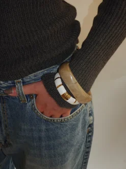 Lykke chunky armbånd - Honningfarvet