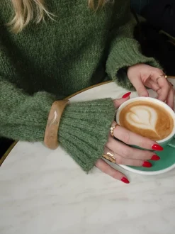 Lykke chunky armbånd - Lys karamel