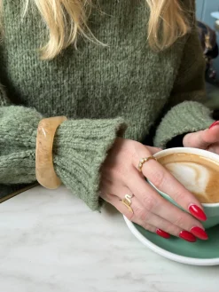 Lykke chunky armbånd - Lys karamel