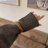 Lykke chunky armbånd - Mørk karamel