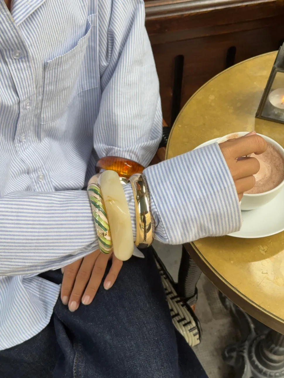 Lykke chunky armbånd - Off white