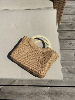 Maddaloni flettet taske - Beige