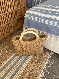 Maddaloni flettet taske - Beige