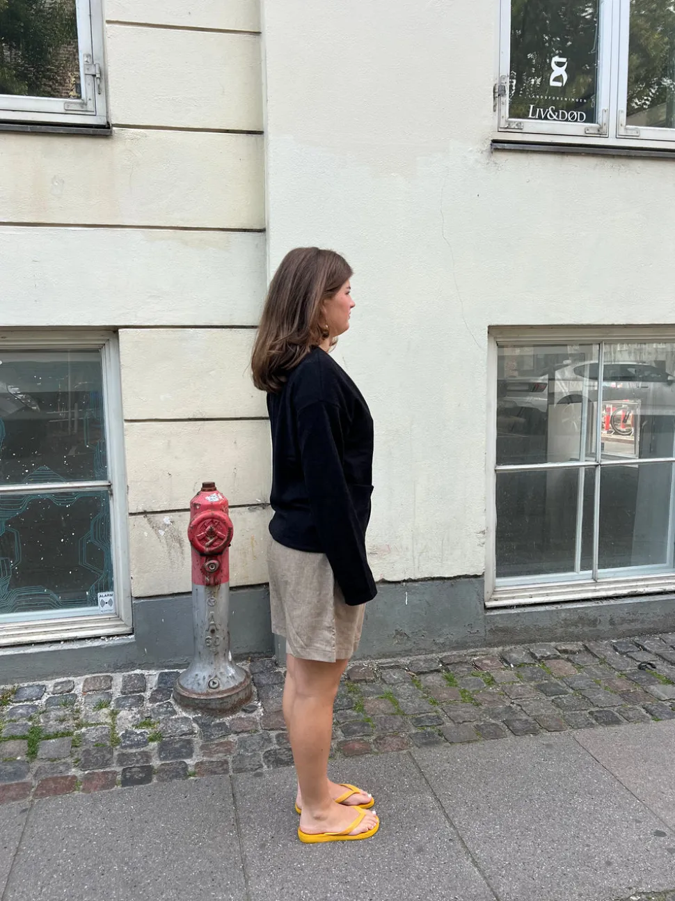 Madison cardigan med lynlås - Sort