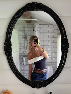 Maisy off shoulder top - Navy