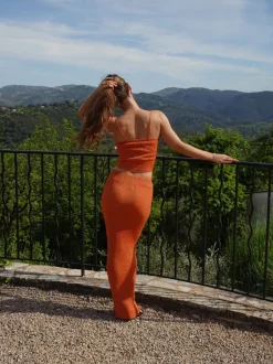 Malie glimmernederdel - Orange