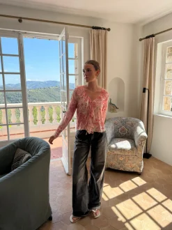 Marianne langærmet bluse - Lyserød