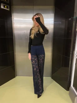 Marla blonde bukser - Navy