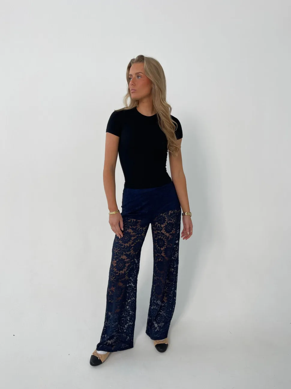 Marla blonde bukser - Navy