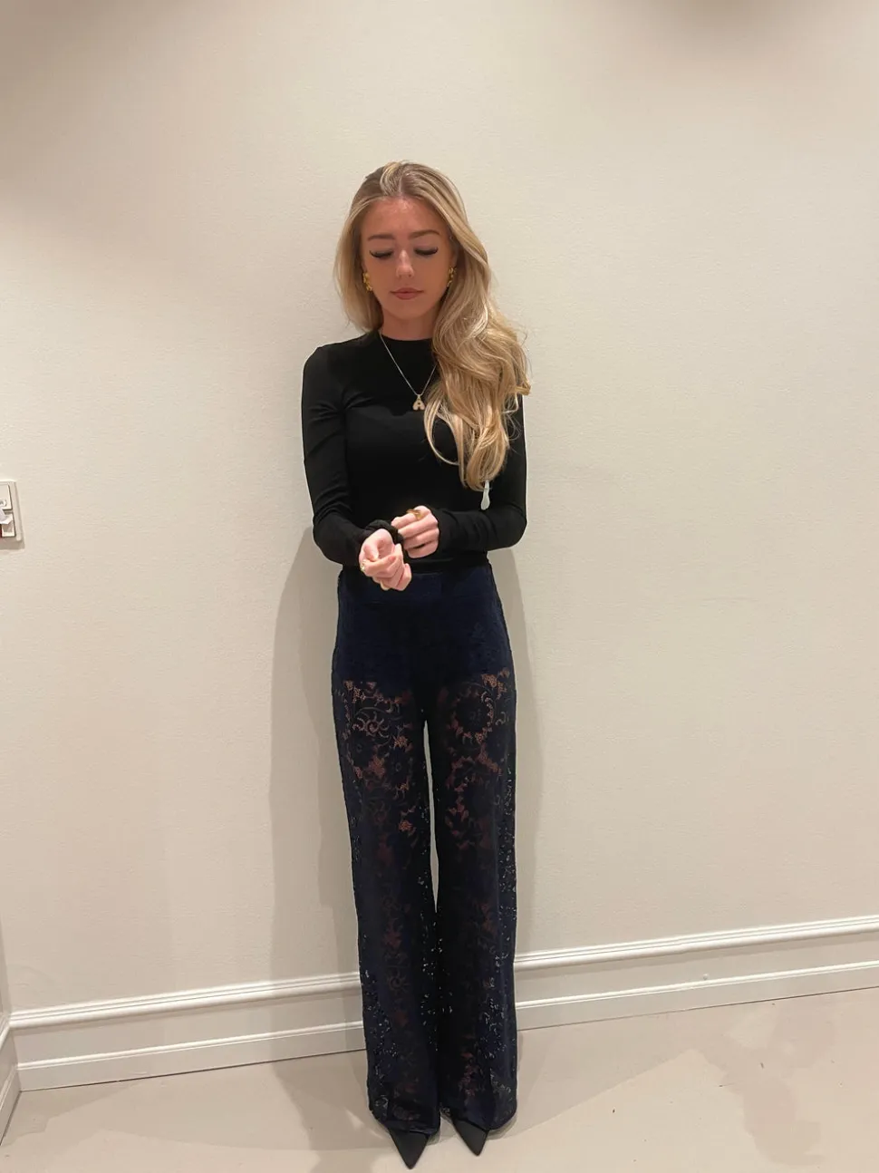 Marla blonde bukser - Navy