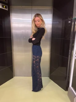 Marla blonde bukser - Navy