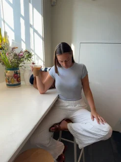 Mathilde Ravn basic t-shirt - Lyseblå