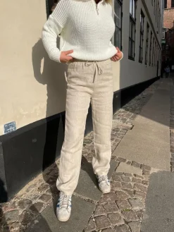 Matilde W hør bukser beige