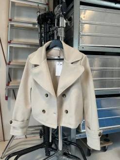 Maxima kort frakke - Beige