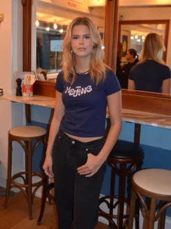 Melting baby tee - Navy
