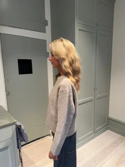Moda striktrøje - Beige