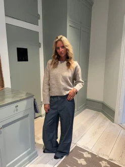 Moda striktrøje - Beige