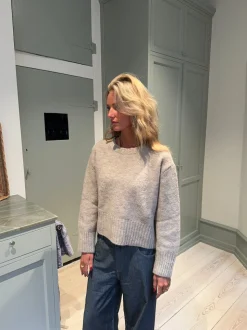 Moda striktrøje - Beige