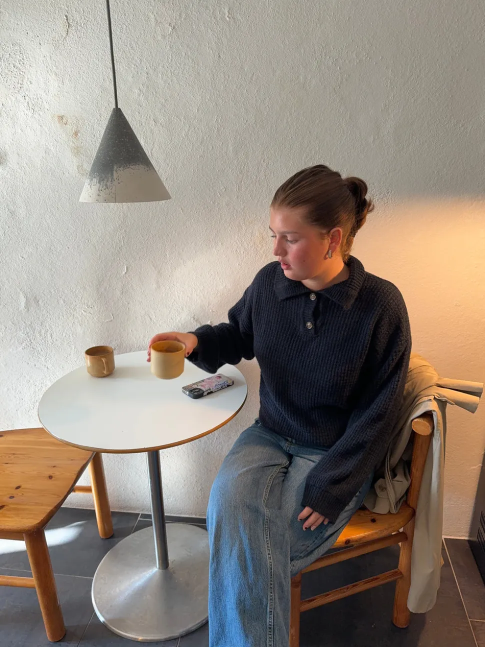Molly striktrøje - Navy