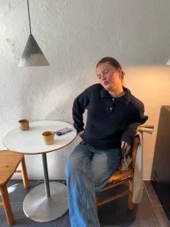 Molly striktrøje - Navy