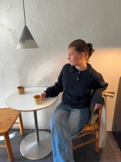 Molly striktrøje - Navy