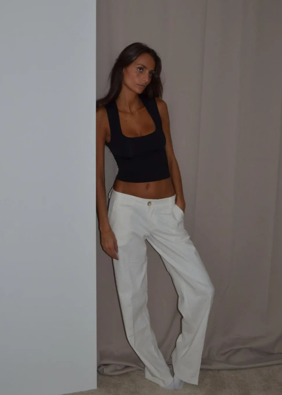 Mone top - Sort
