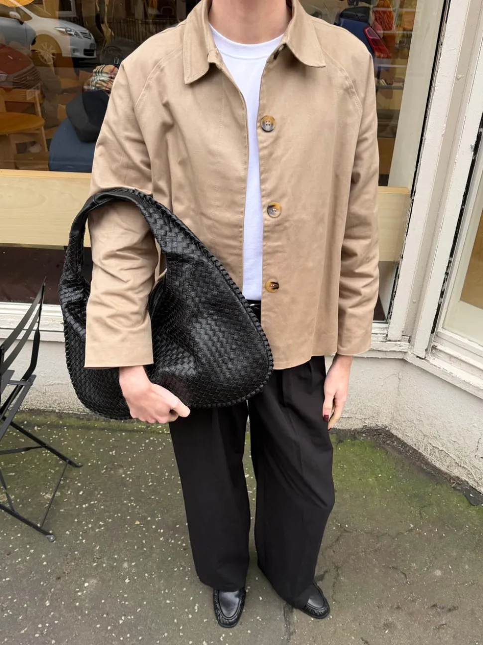Monica kort trenchcoat - Beige