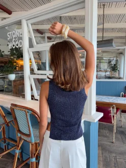 Montania glimmertop - Navy
