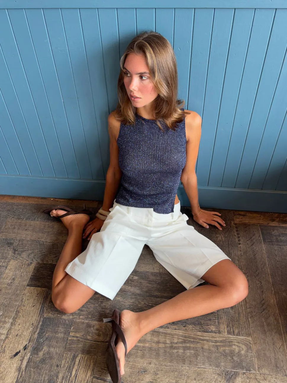Montania glimmertop - Navy