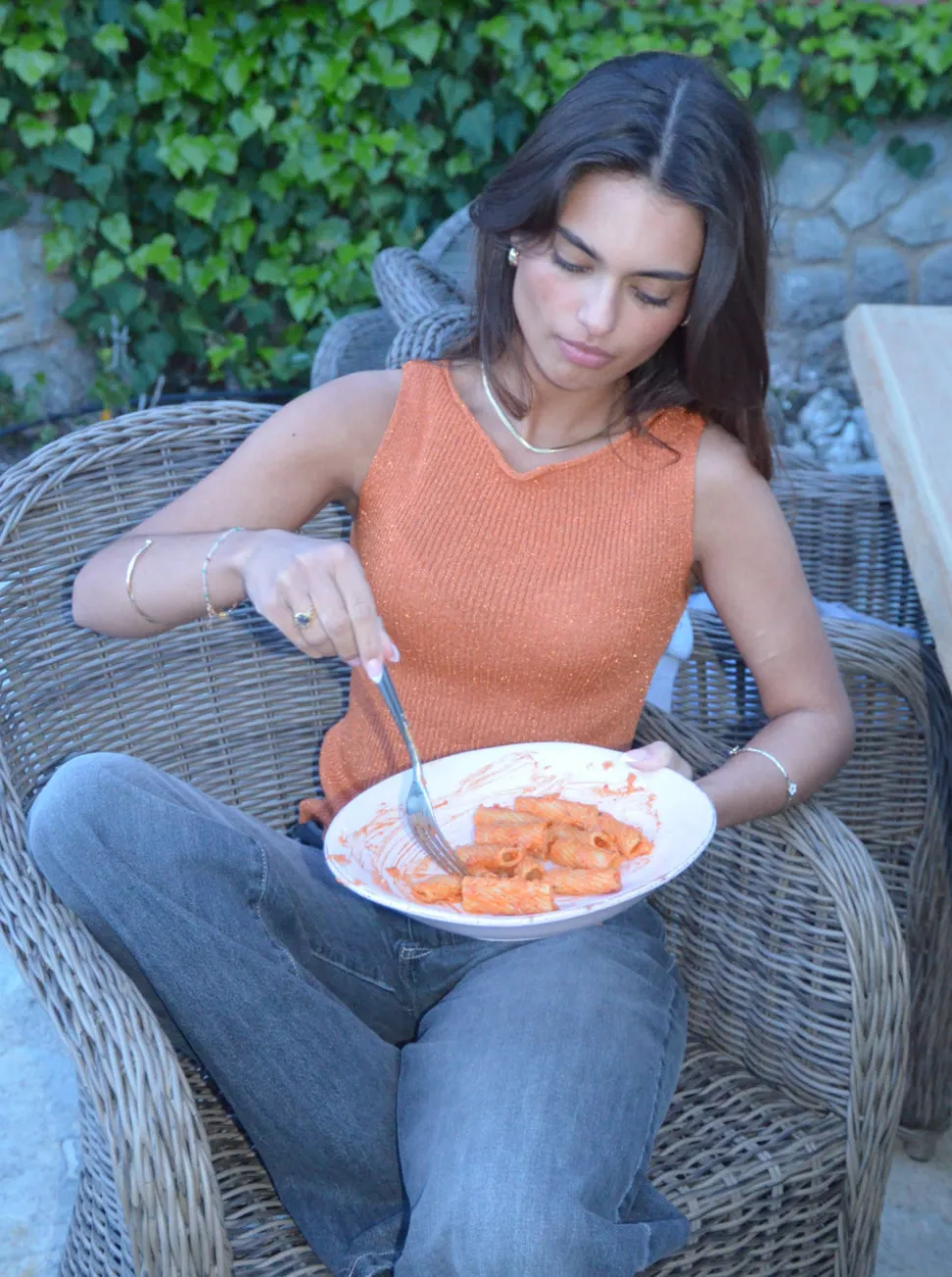 Montania glimmertop - Orange