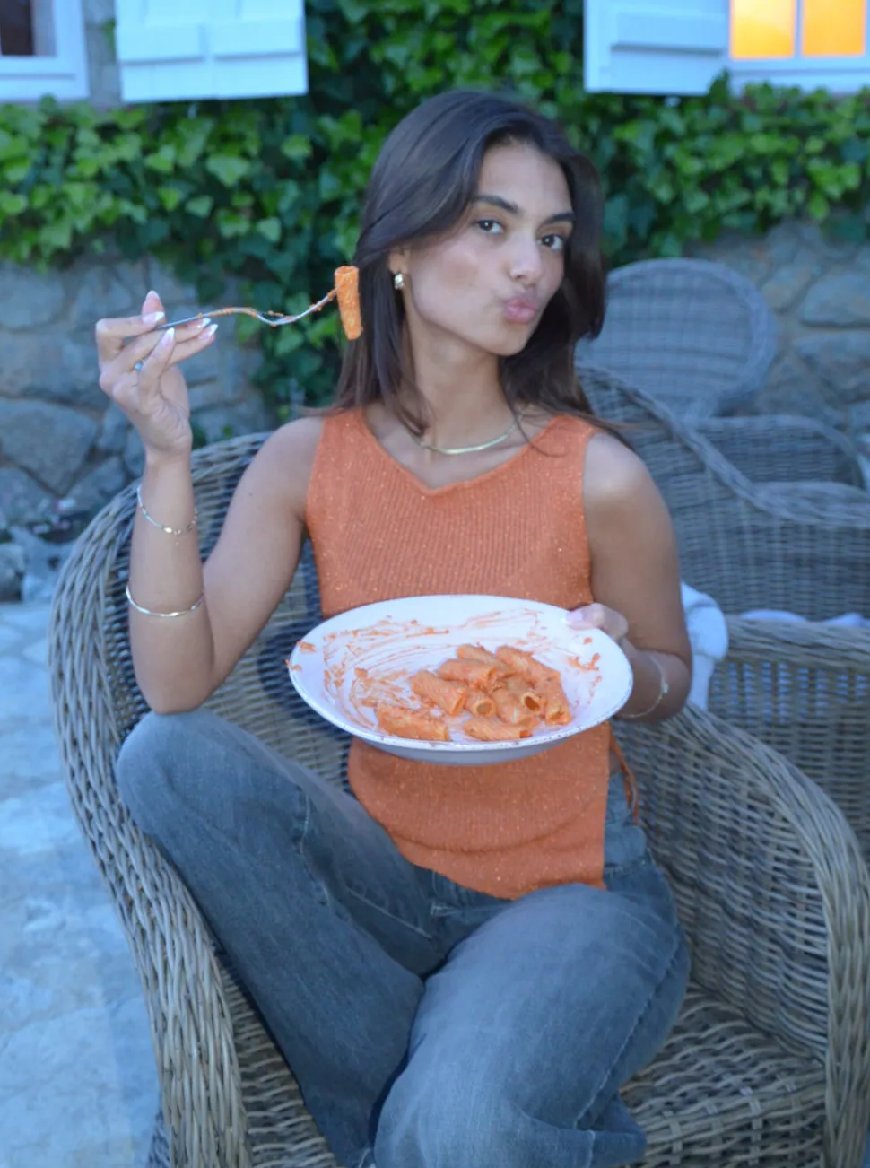 Montania glimmertop - Orange